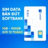 SIM data bán đứt Softbank Gói 12 tháng