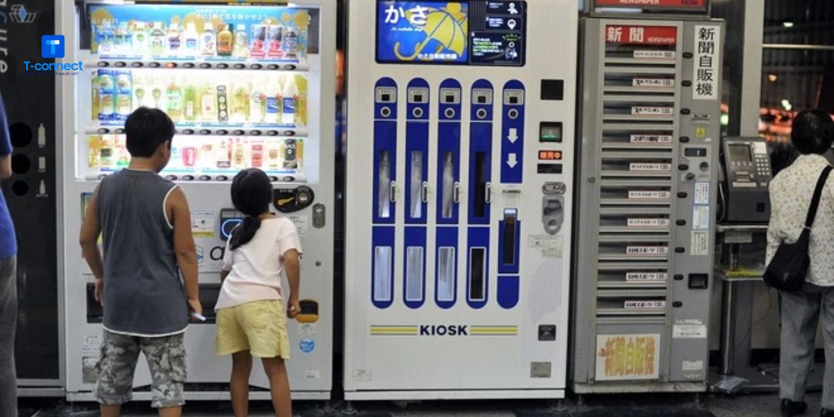 Độc đáo máy bán ô tự động cho những ngày trời mưa