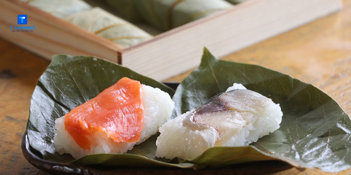 Món sushi bọc lá hồng nổi tiếng vùng Nara