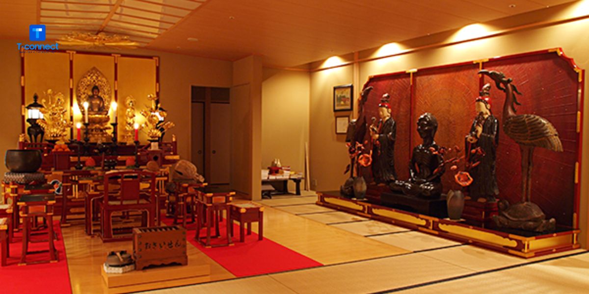 Chùa Nisshinkutsu nằm trong thủ đô Tokyo sầm uất