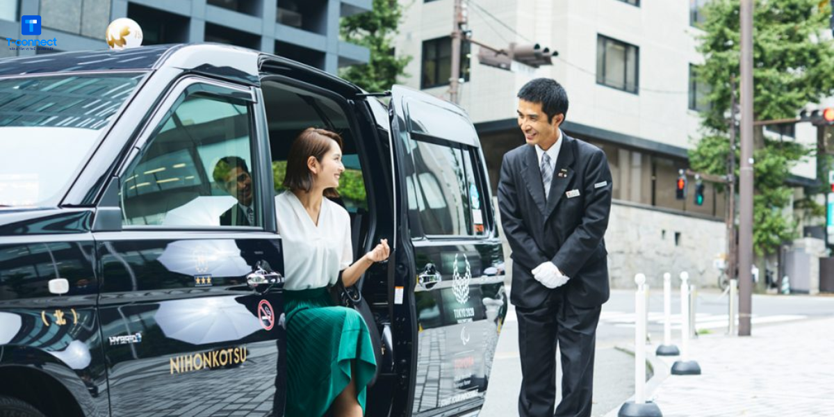 Những lưu ý khi đi taxi ở Nhật.