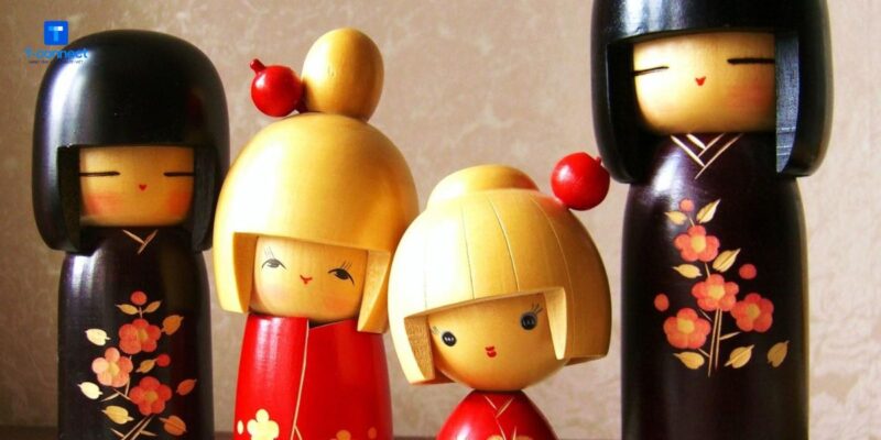 Búp bê gỗ - món đồ chơi truyền thống cho trẻ em tại Nhật Bản