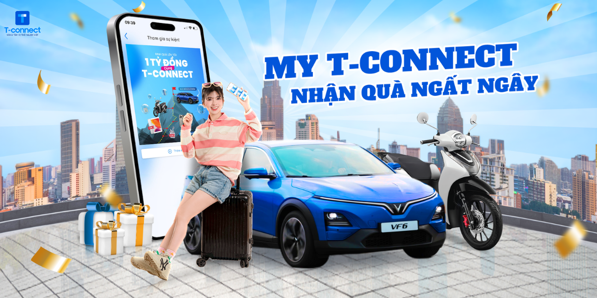 Mua sim data ở Nhật qua app My T-Connect để nhận được nhiều khuyến mãi lớn.